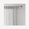 Natural Wood Curtain Rod Set - Diameter 13/16 mm