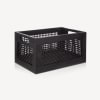 Black Bamboo and Pinewood Crate