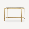 Glass and Gold Console Table