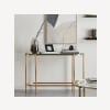 Glass and Gold Console Table