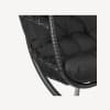Black Collapsible Cocoon Swing Chair
