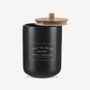 Airtight Black Ceramic Coffee Jar