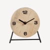 Horloge de table en bois