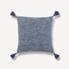 Nolan Navy Tassel Decorative Pillow 