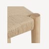 Natural Wood & Woven Rope Dining Chair