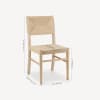 Natural Wood & Woven Rope Dining Chair