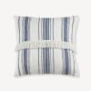 Marian Striped Blue & Beige Decorative Pillow 