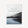 Lake and Inspiring Typography Printed Canvas