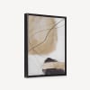 Abstract Blush Wave Framed Canvas