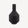Angular Black Ceramic Vase