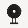 Black Metal Disc on Stand