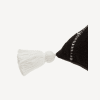 Coussin lombaire décoratif Clarine noir et blanc 