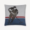 Frank Hockey Throw Pillow