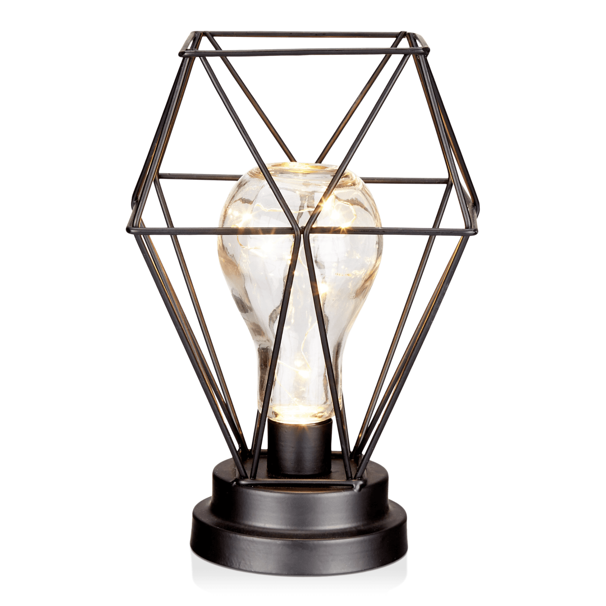 Ampoule géométrique avec lumière DEL