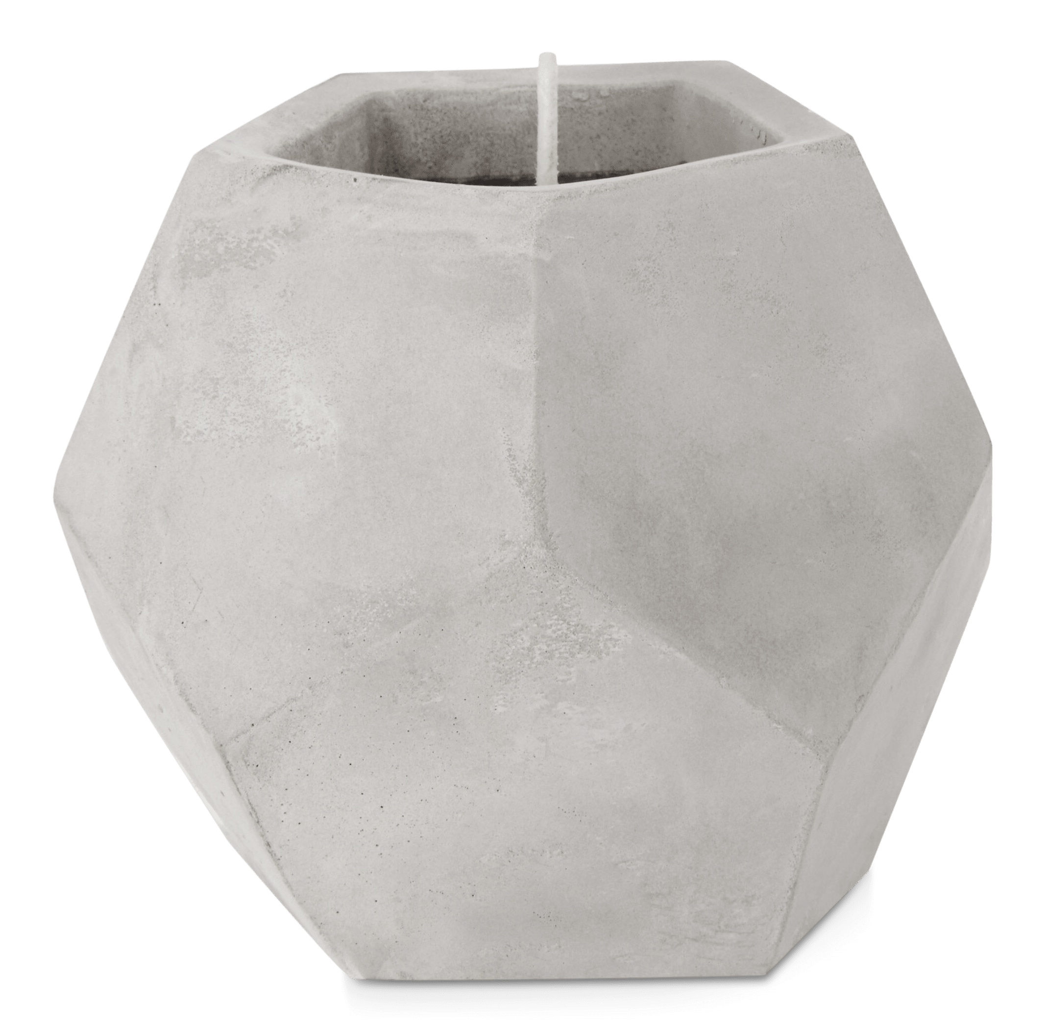 Chandelle géométrique en ciment