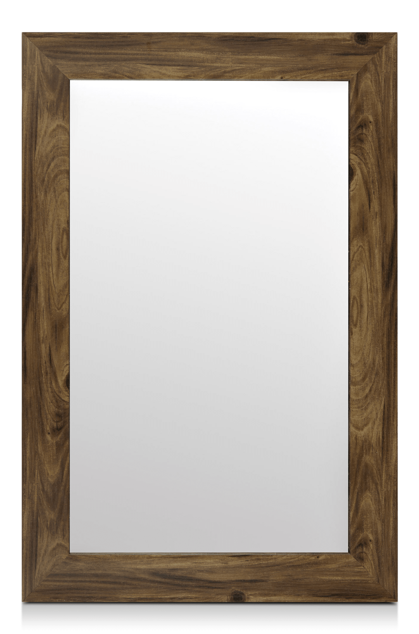 Miroir avec cadre effet bois