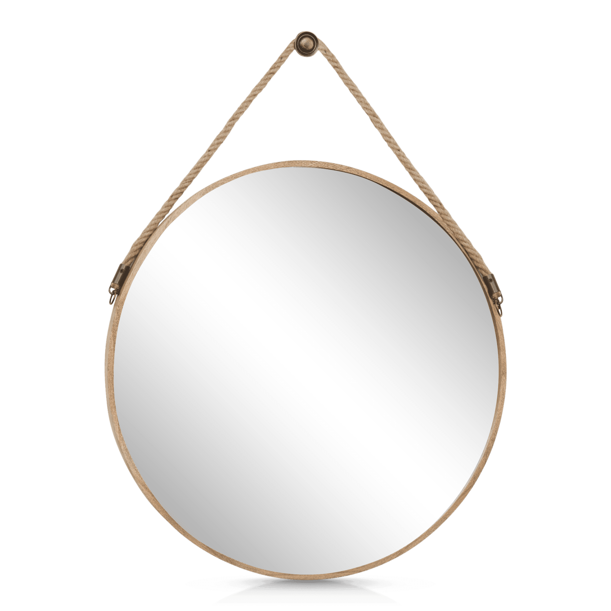 Round Hanging Mirror with Hook
