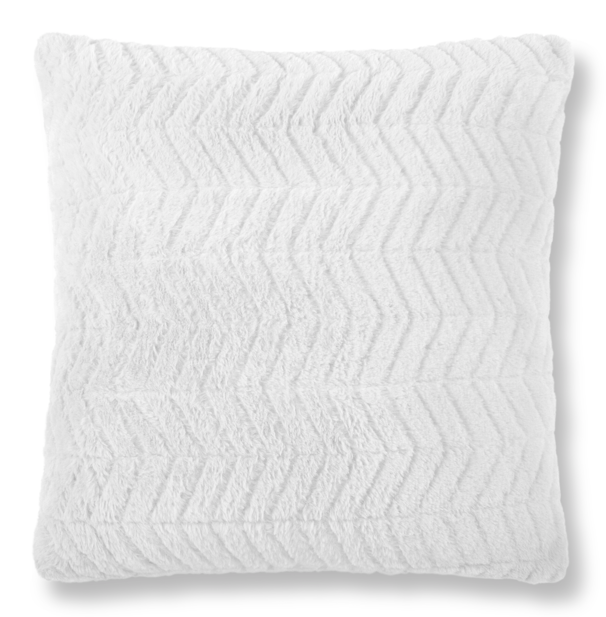 Herringbone Faux Fur Decorative Pillow 