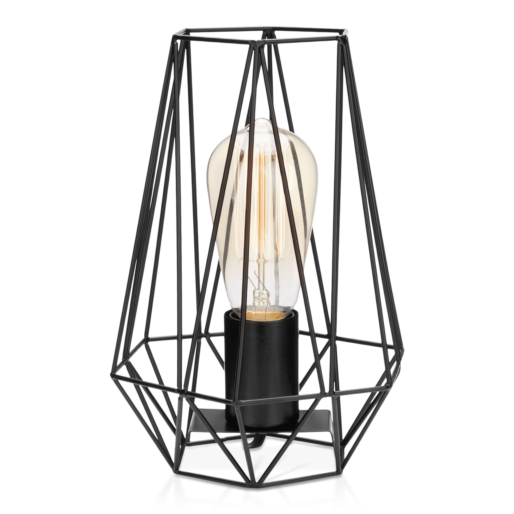 Geometric Wire Metal Table Lamp