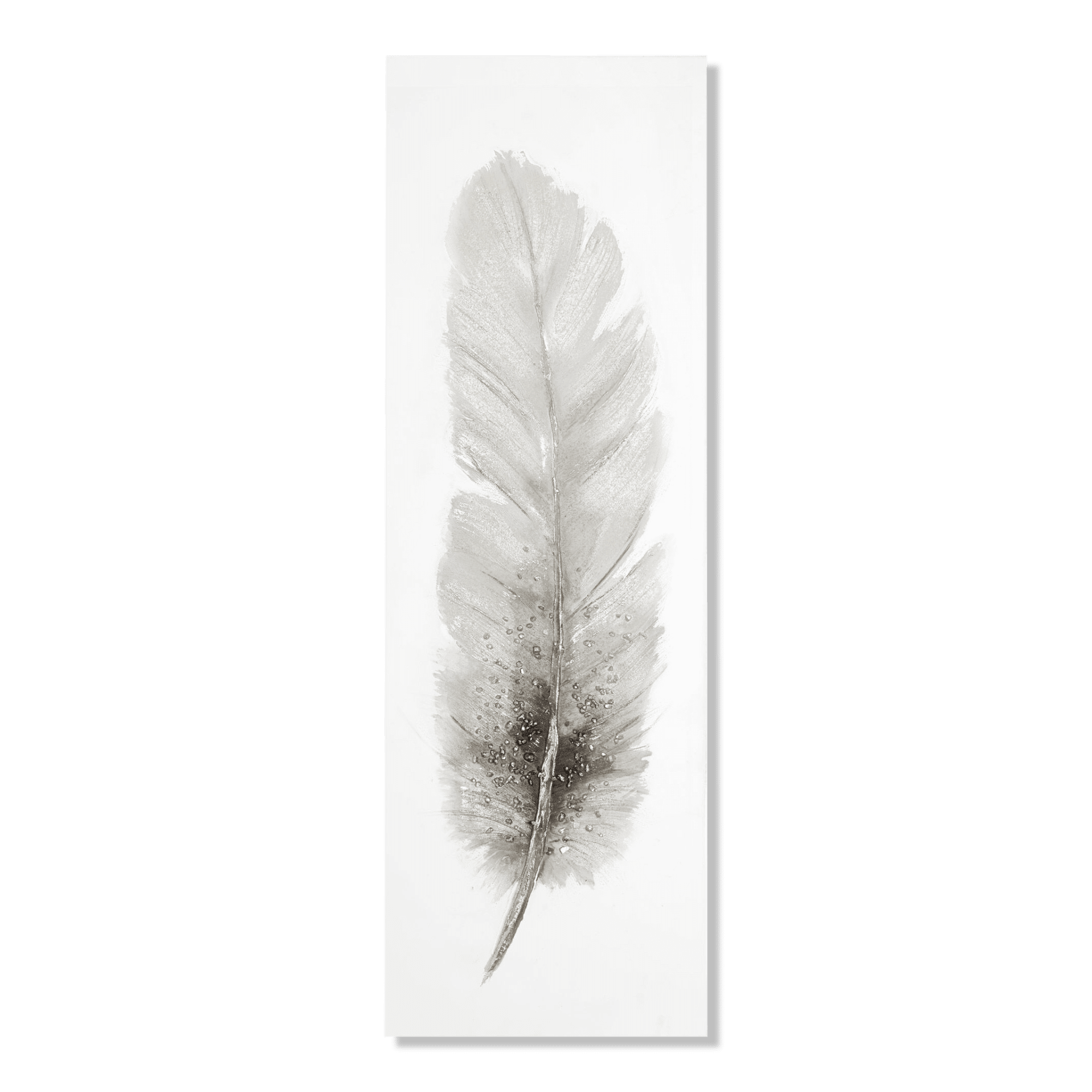 Feather Oil Painted Canvas