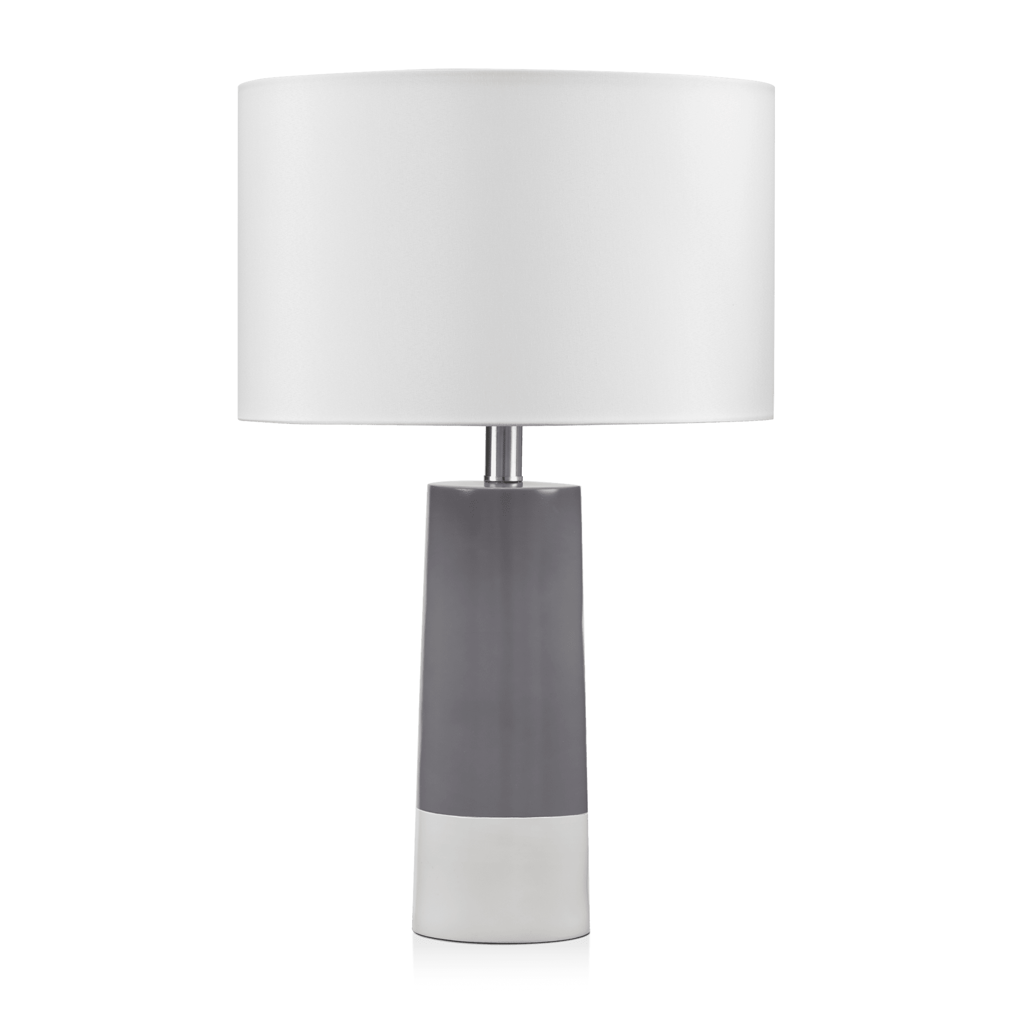 Grey and White Table Lamp