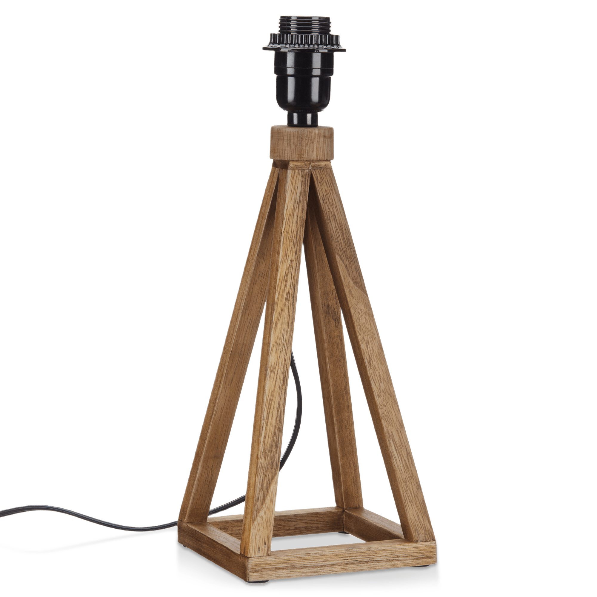 Wood Prism Lamp Base