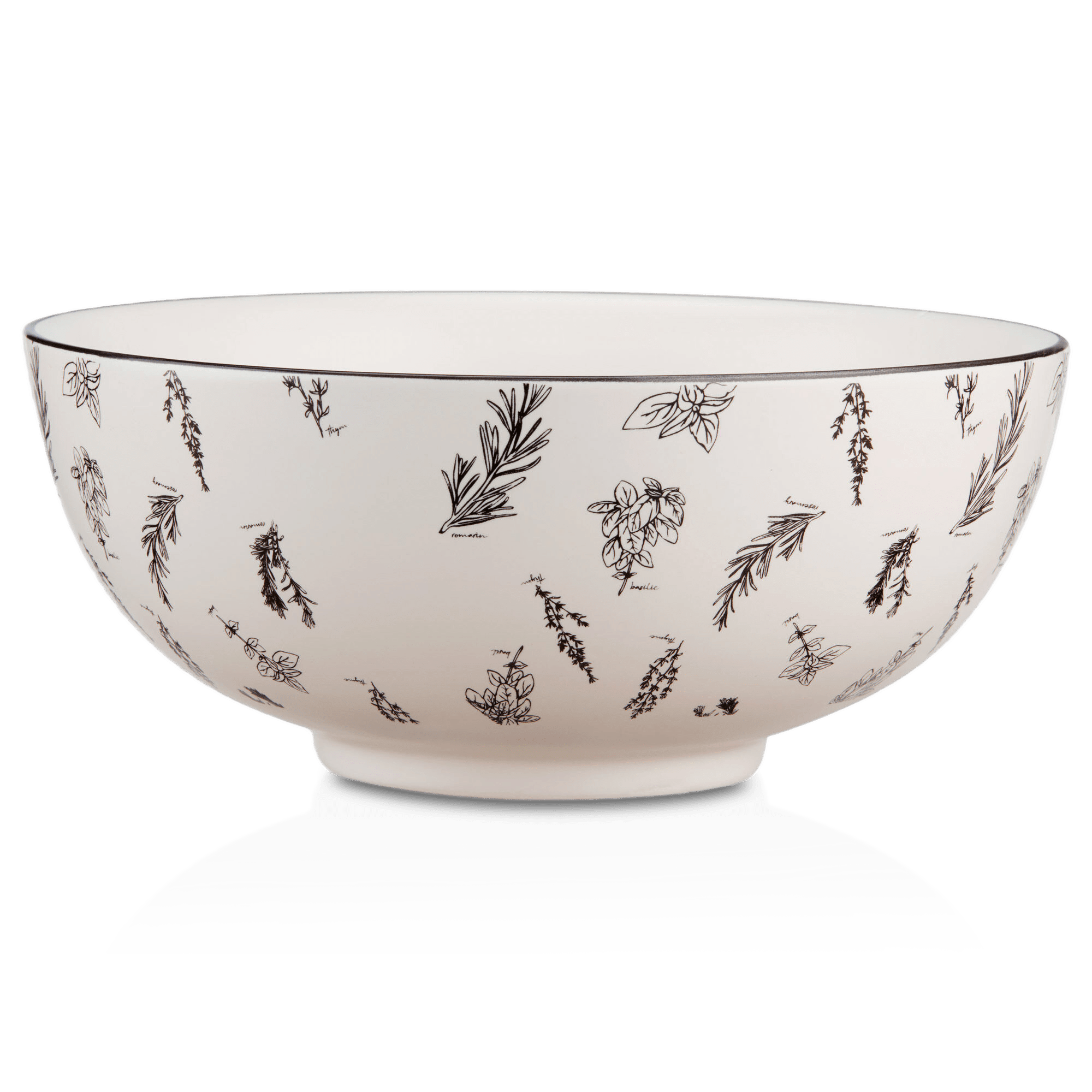 Herbs Porcelain Bowl