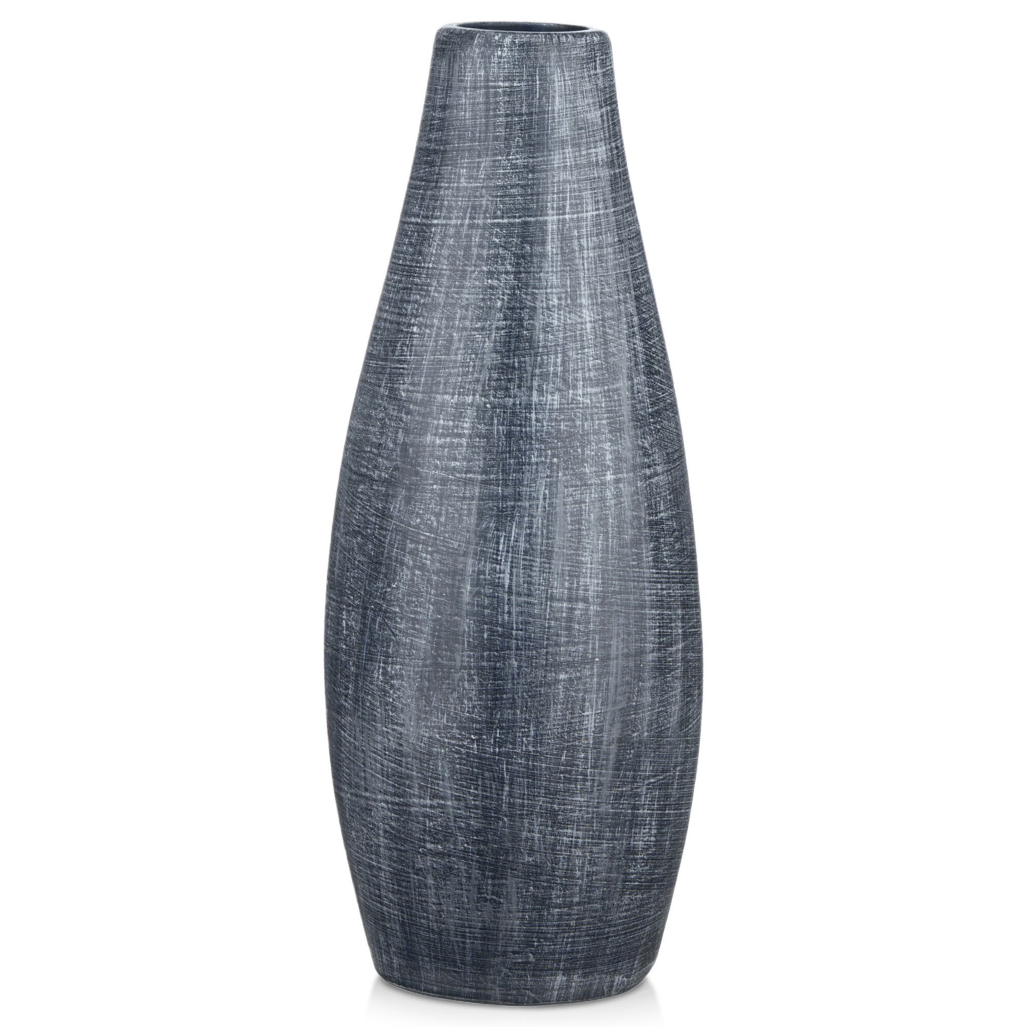 Vase en céramique rayé