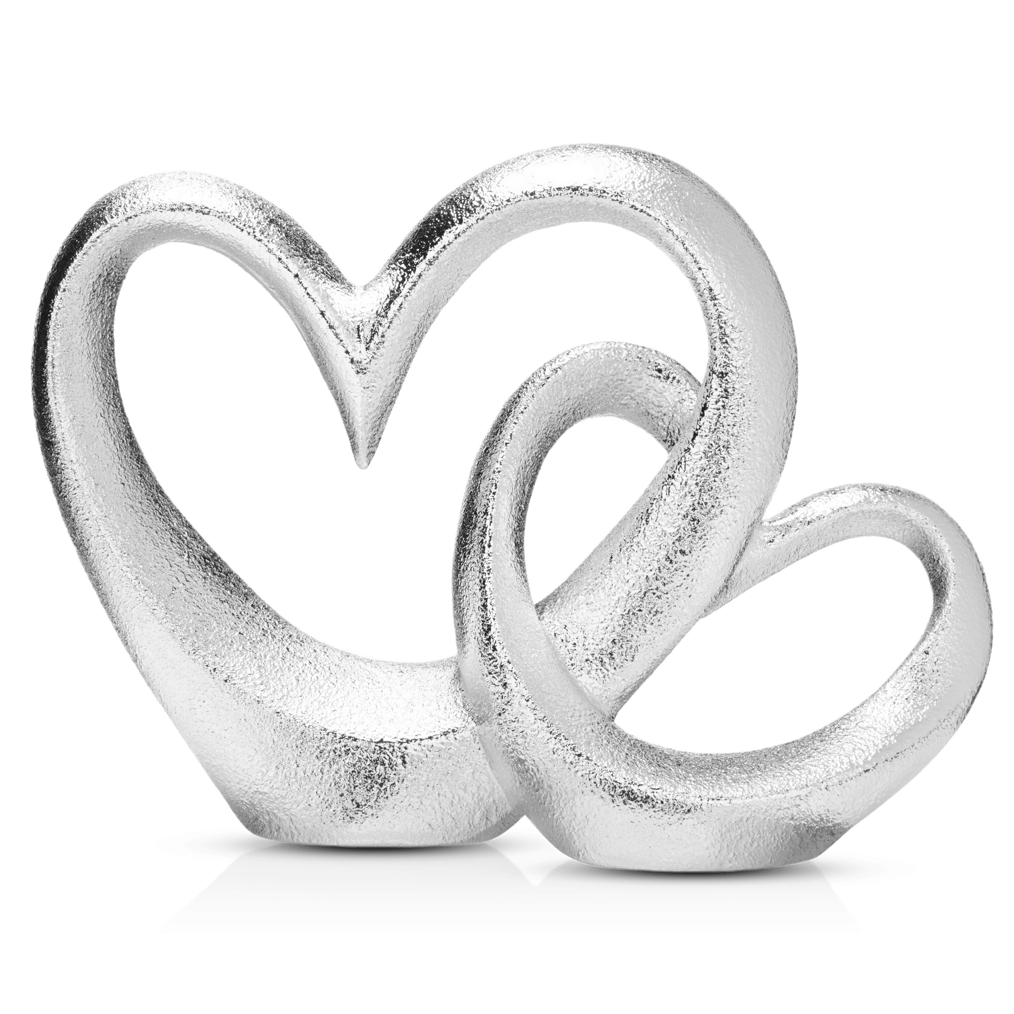 Double cœur décoratif en céramique