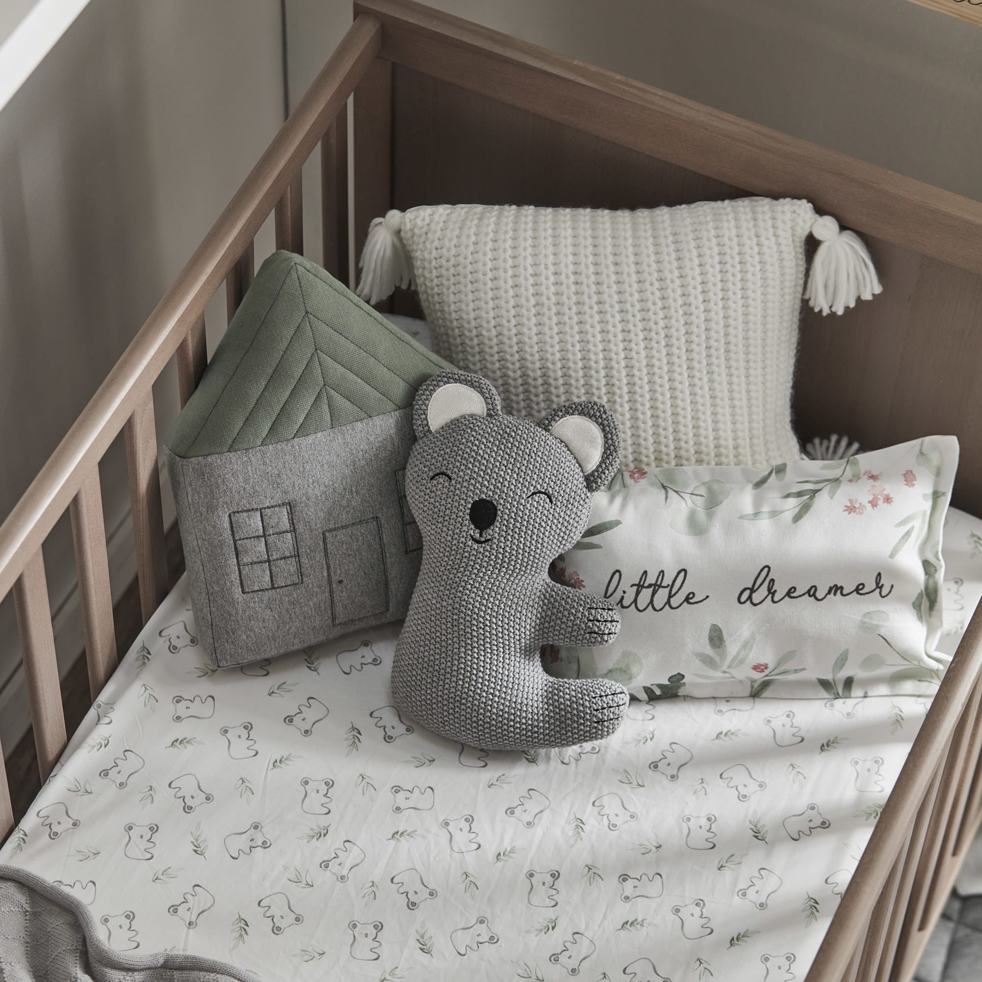 Fitted Crib Sheet with Koalas
