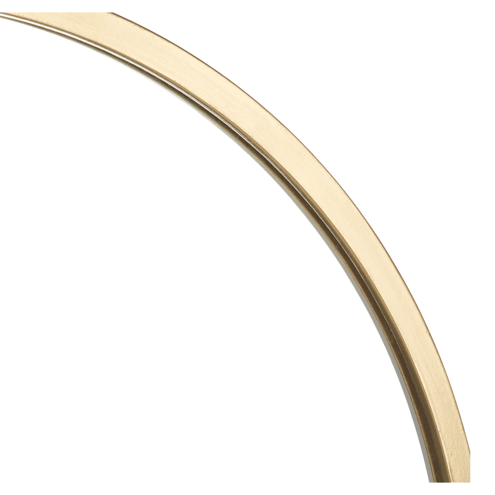 Miroir ovale avec cadre doré