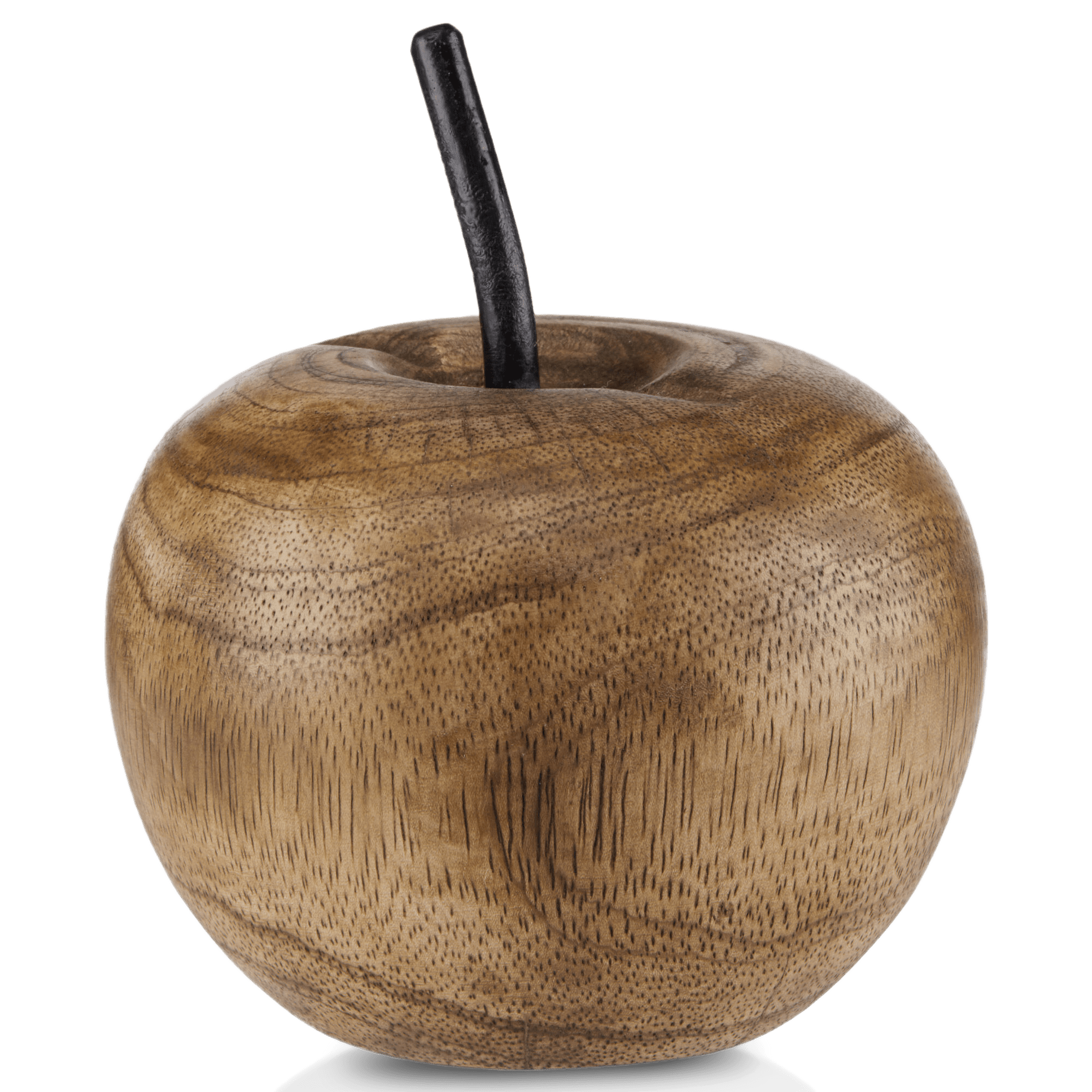 Pomme décorative en bois de manguier