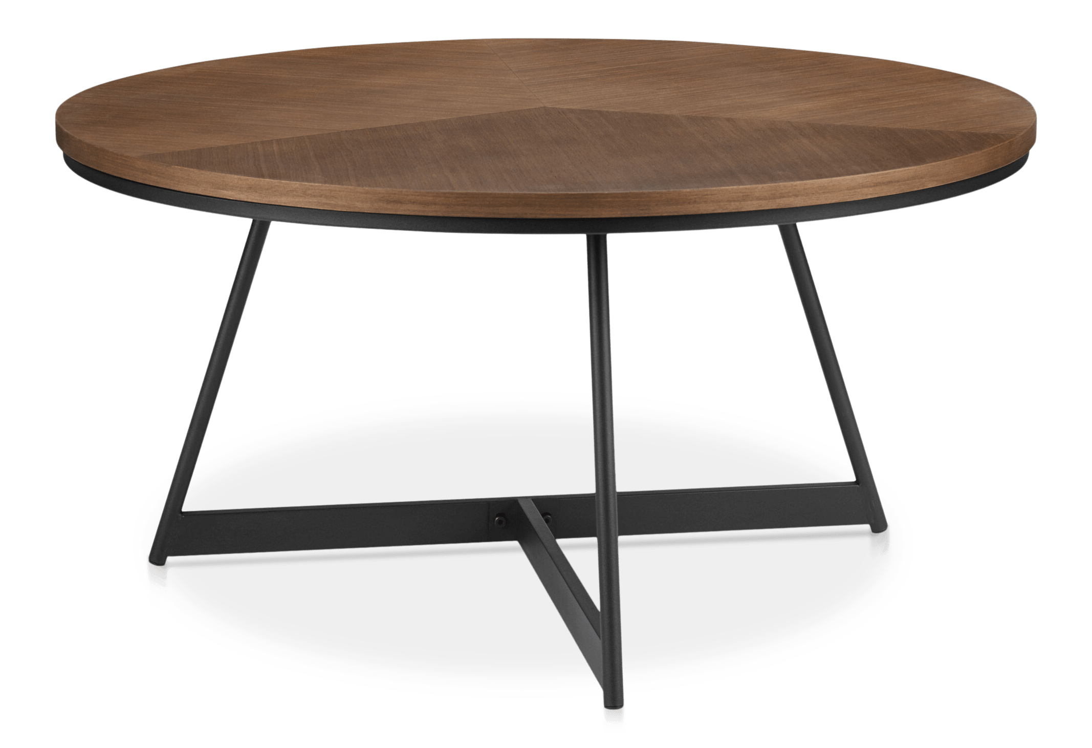 Veneer and Metal Coffee Table