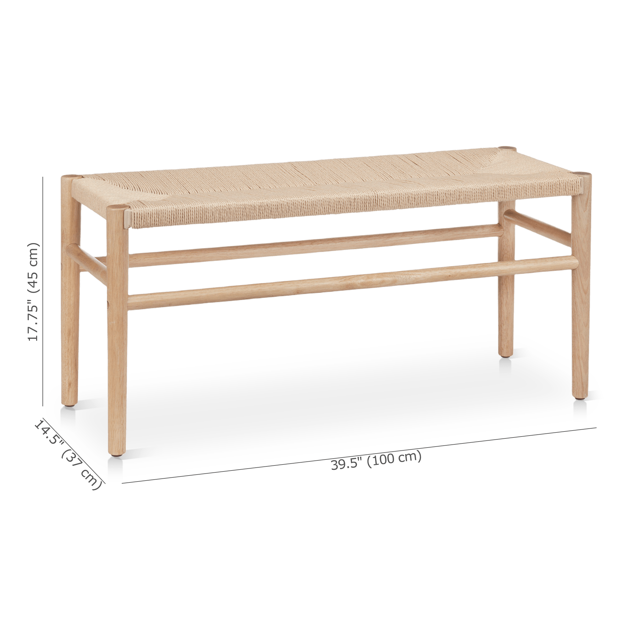 Natural Woven Bench