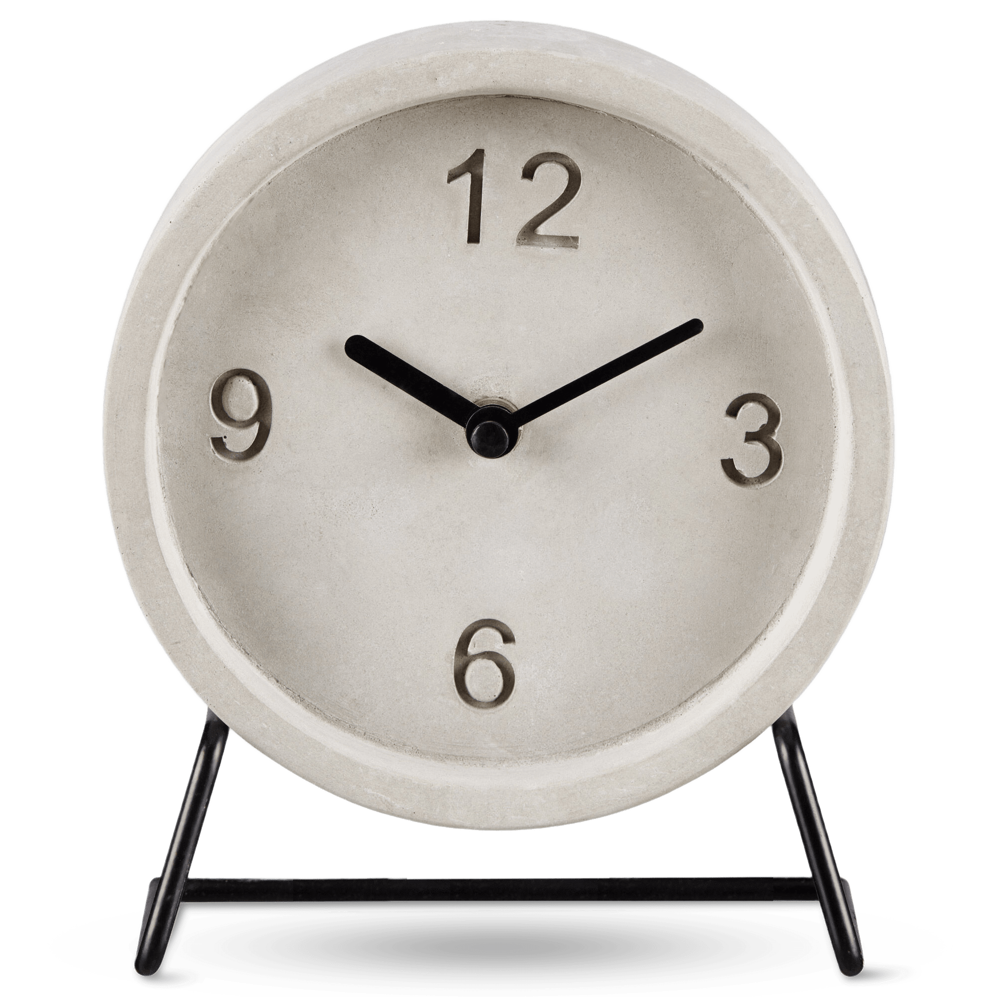 Cement Table Clock