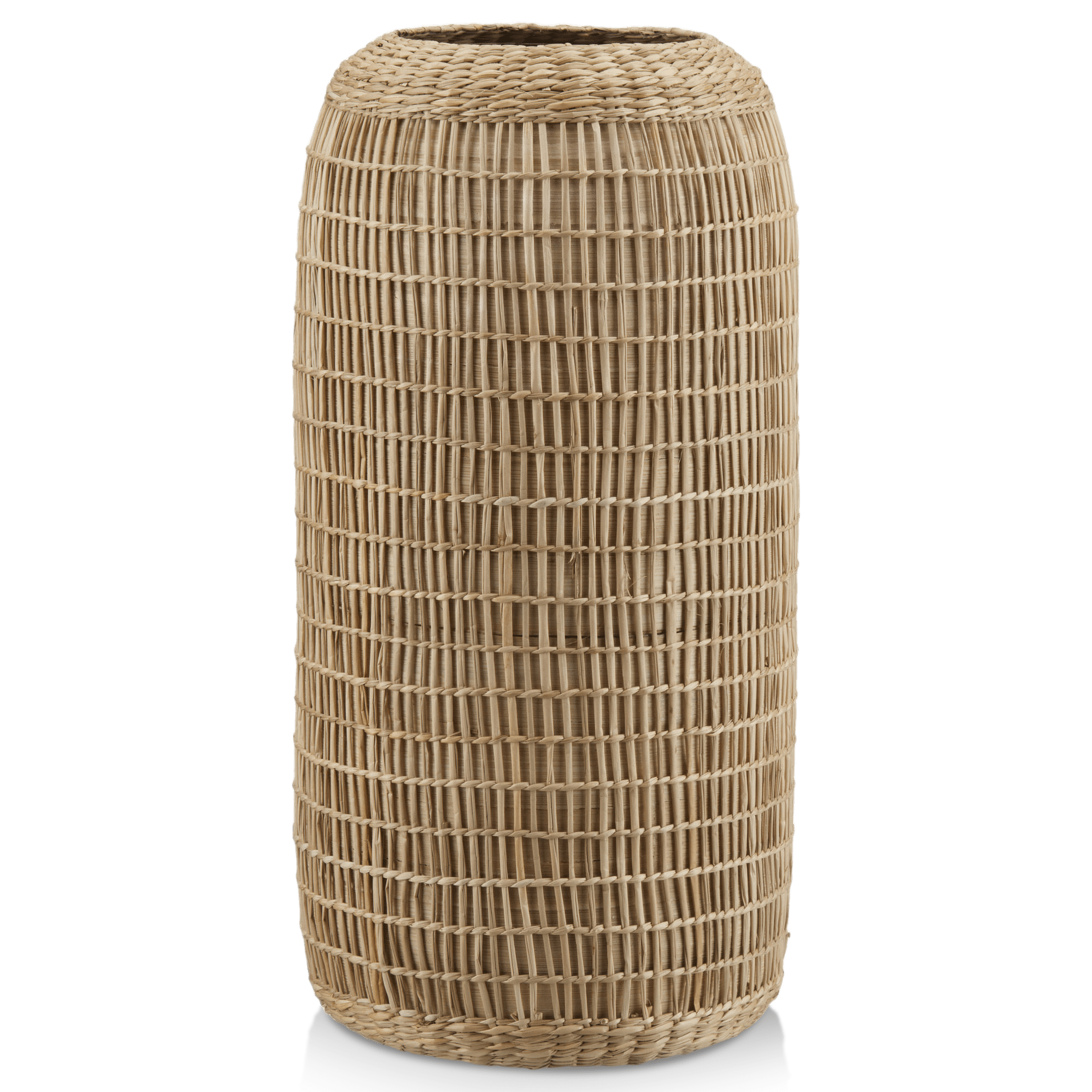 Natural Bamboo & Seagrass Tall Vase