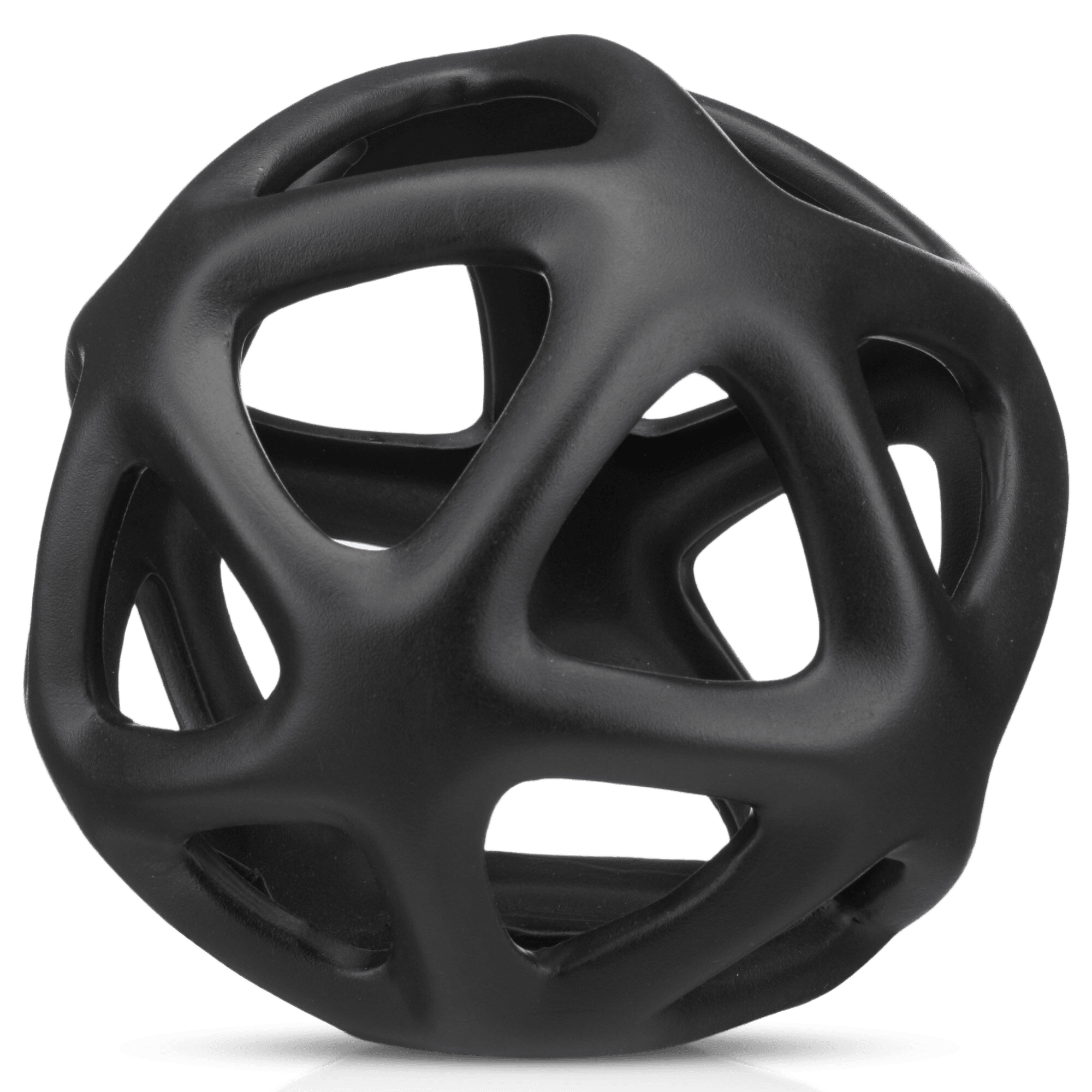 Boule décorative en céramique noire