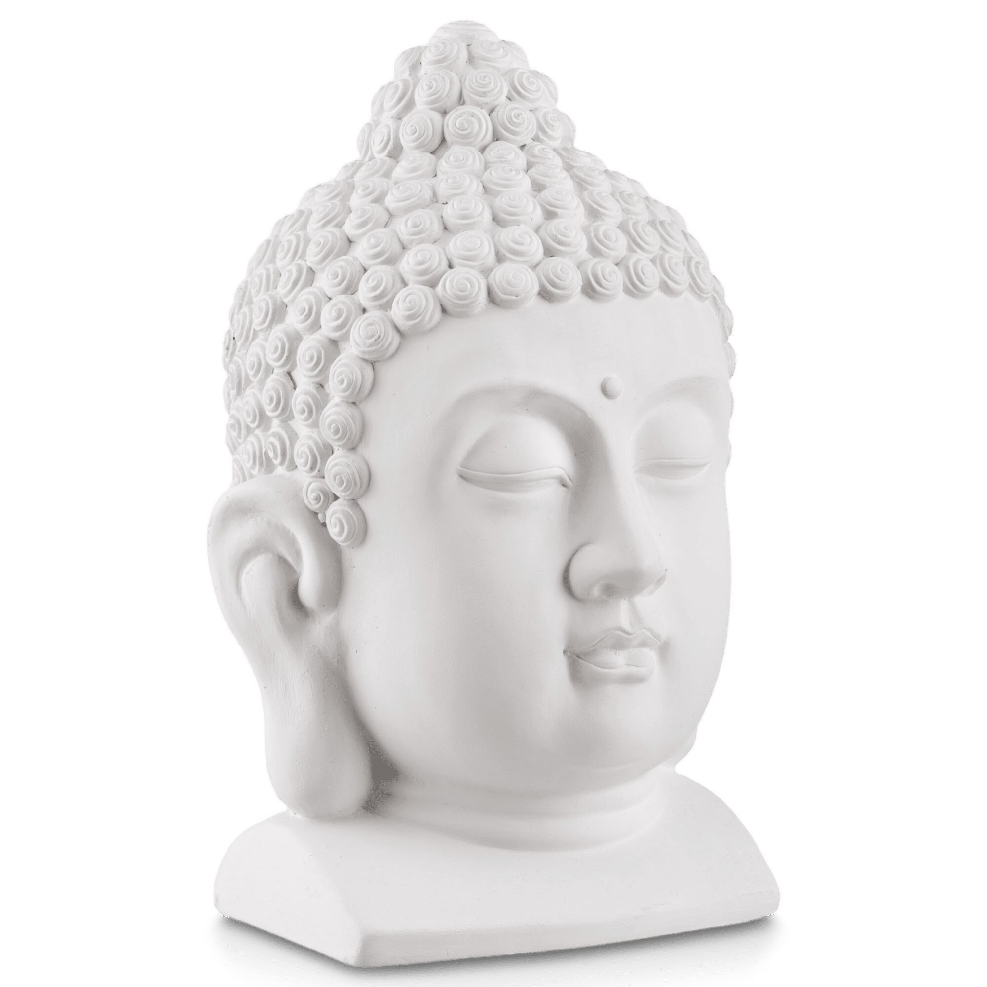 Statue de tête de Bouddha en céramique