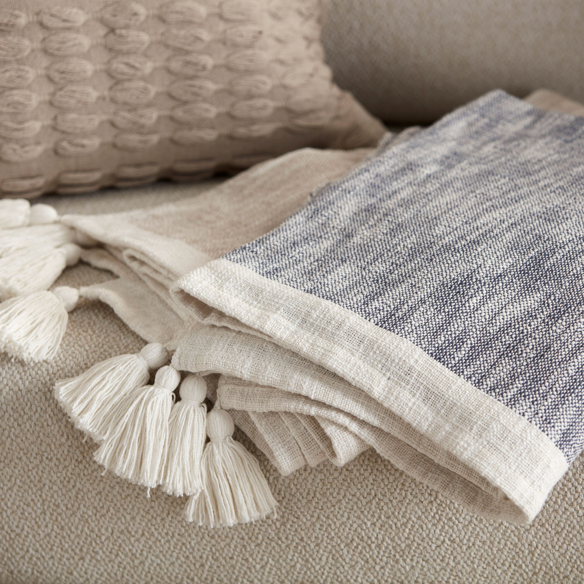 Andra Throw with Tassels 50" X 60"