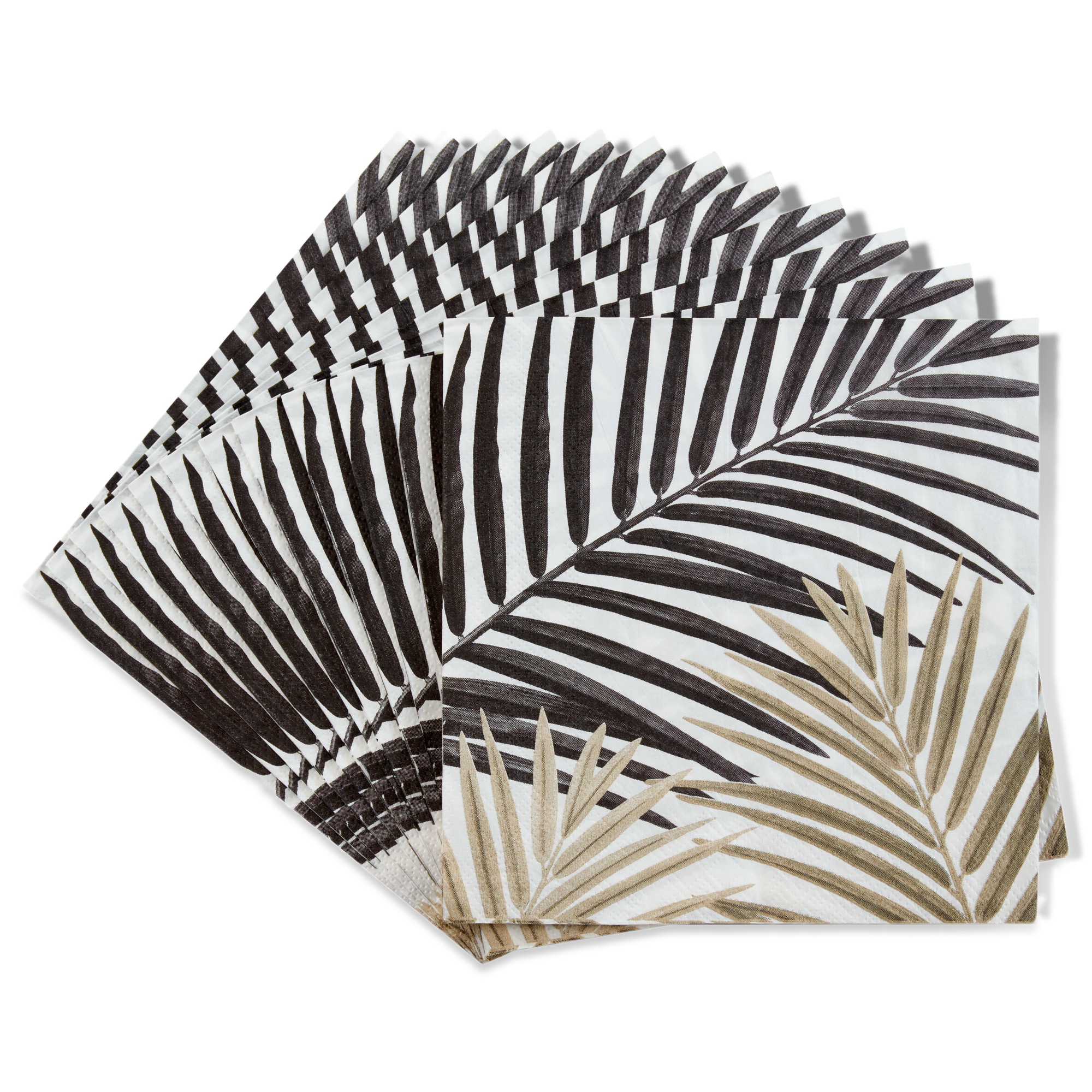 Set of 20 Tropical Two-Tone Paper Napkins