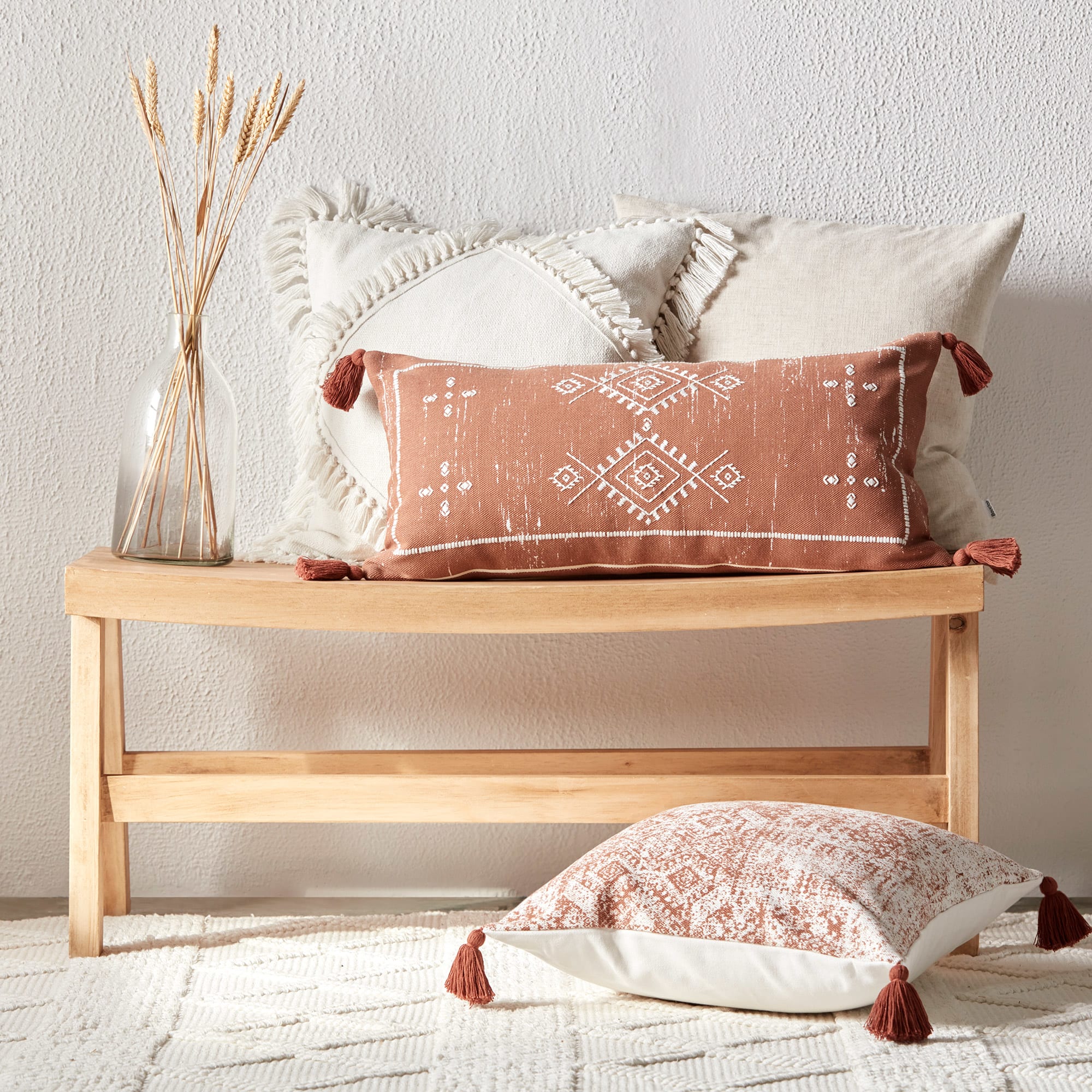 Ufaro Terracotta Decorative Pillow 