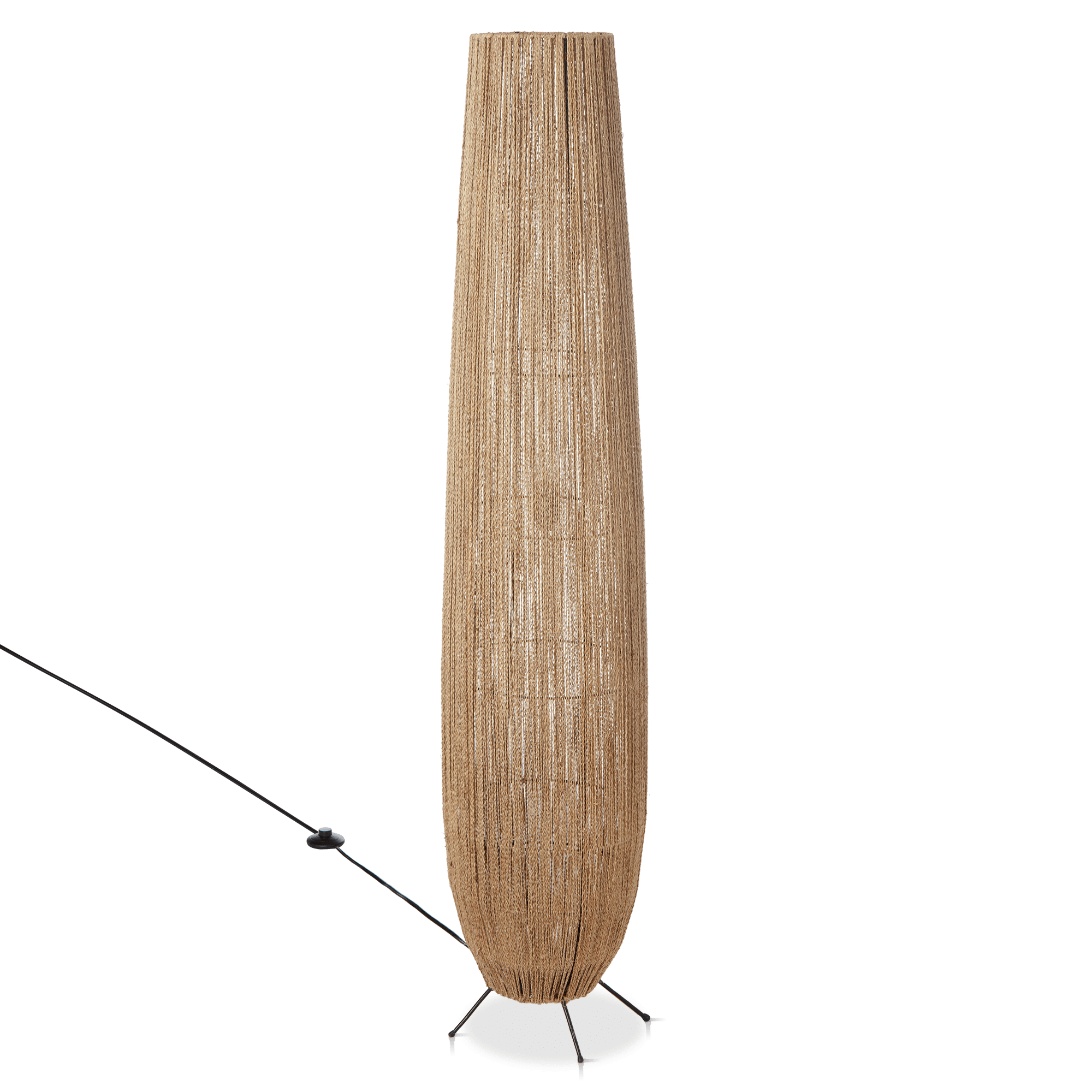 Hemp Rope Tube Floor Lamp