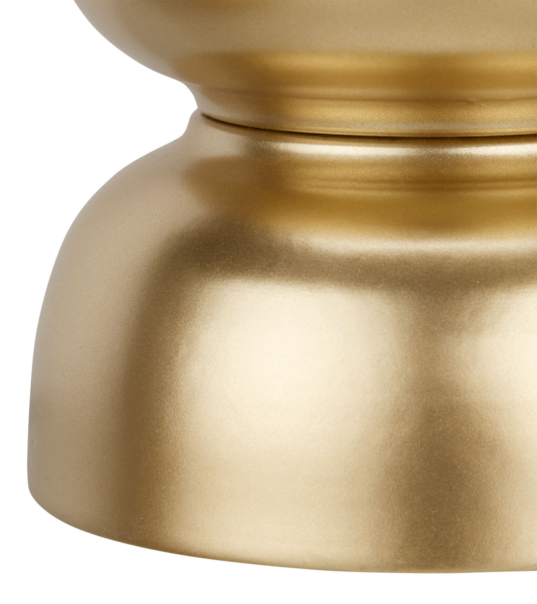 Hourglass Gold Metal Candle