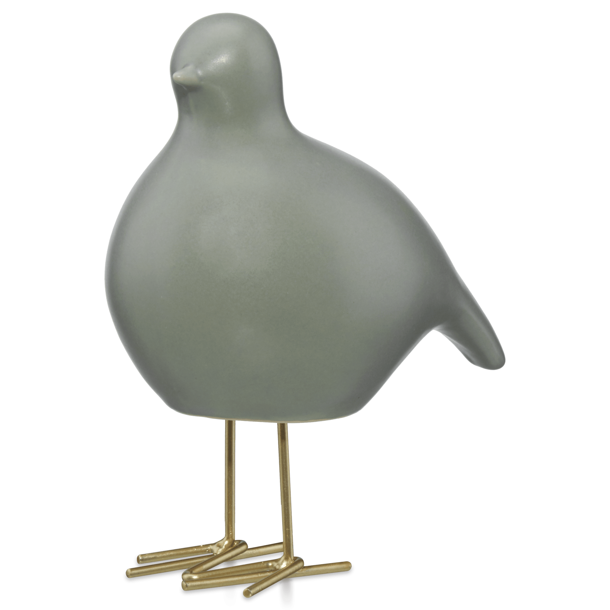Sage Ceramic Bird Figurine