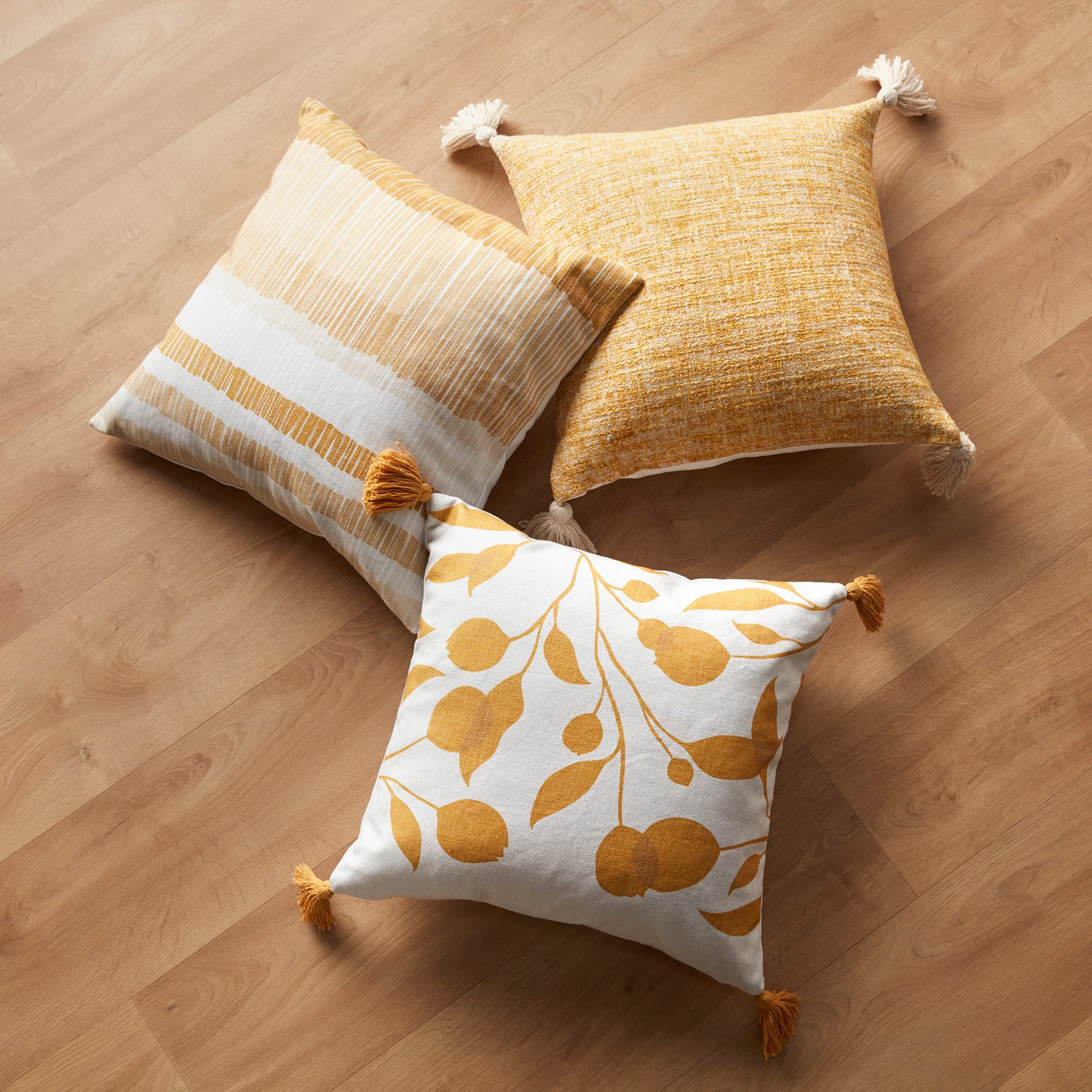 Tierra Multi-Mustard Throw Pillow Cover 