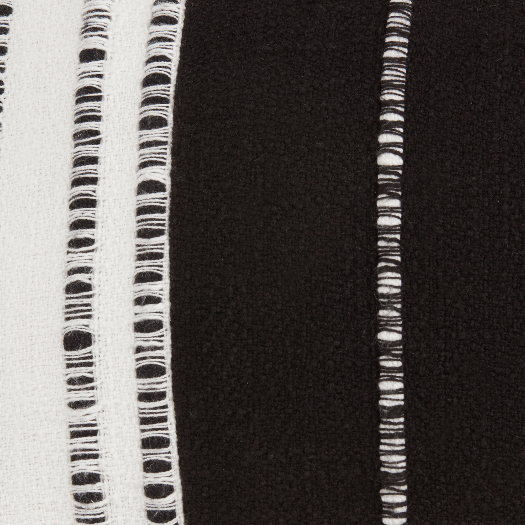 Coussin lombaire décoratif Clarine noir et blanc 