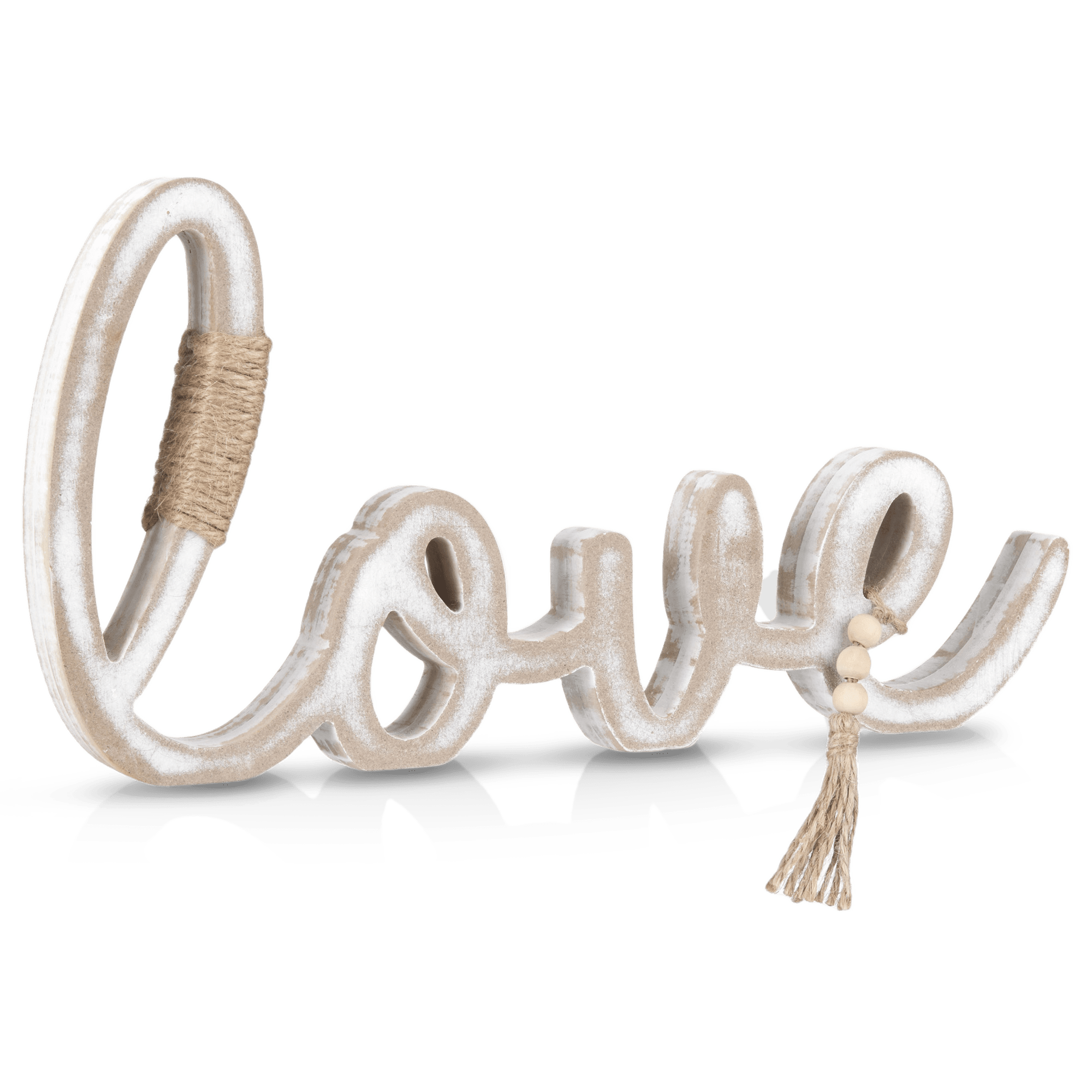 Mot décoratif Love en bois style bohème