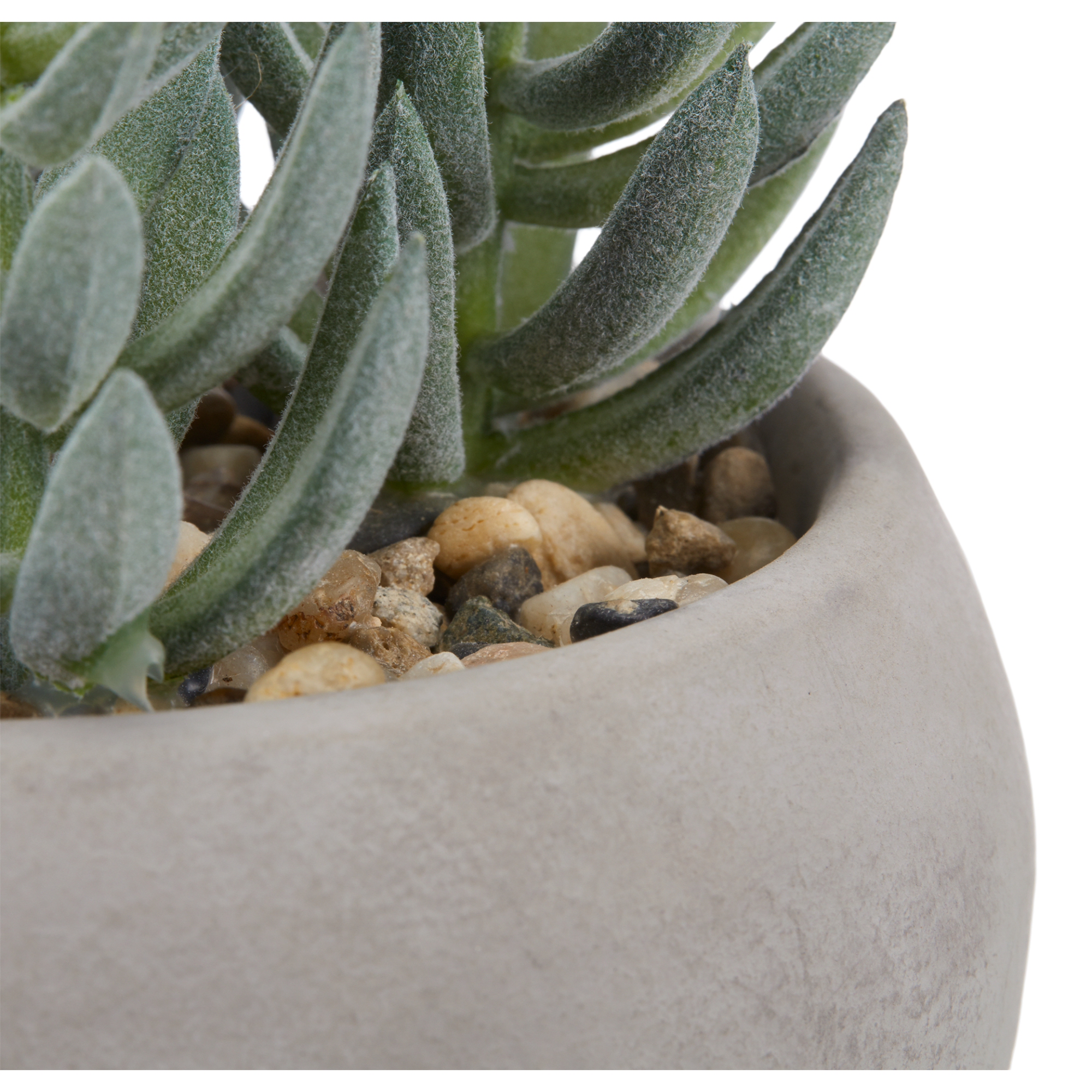 Artificial Succulent in Grey Pot
