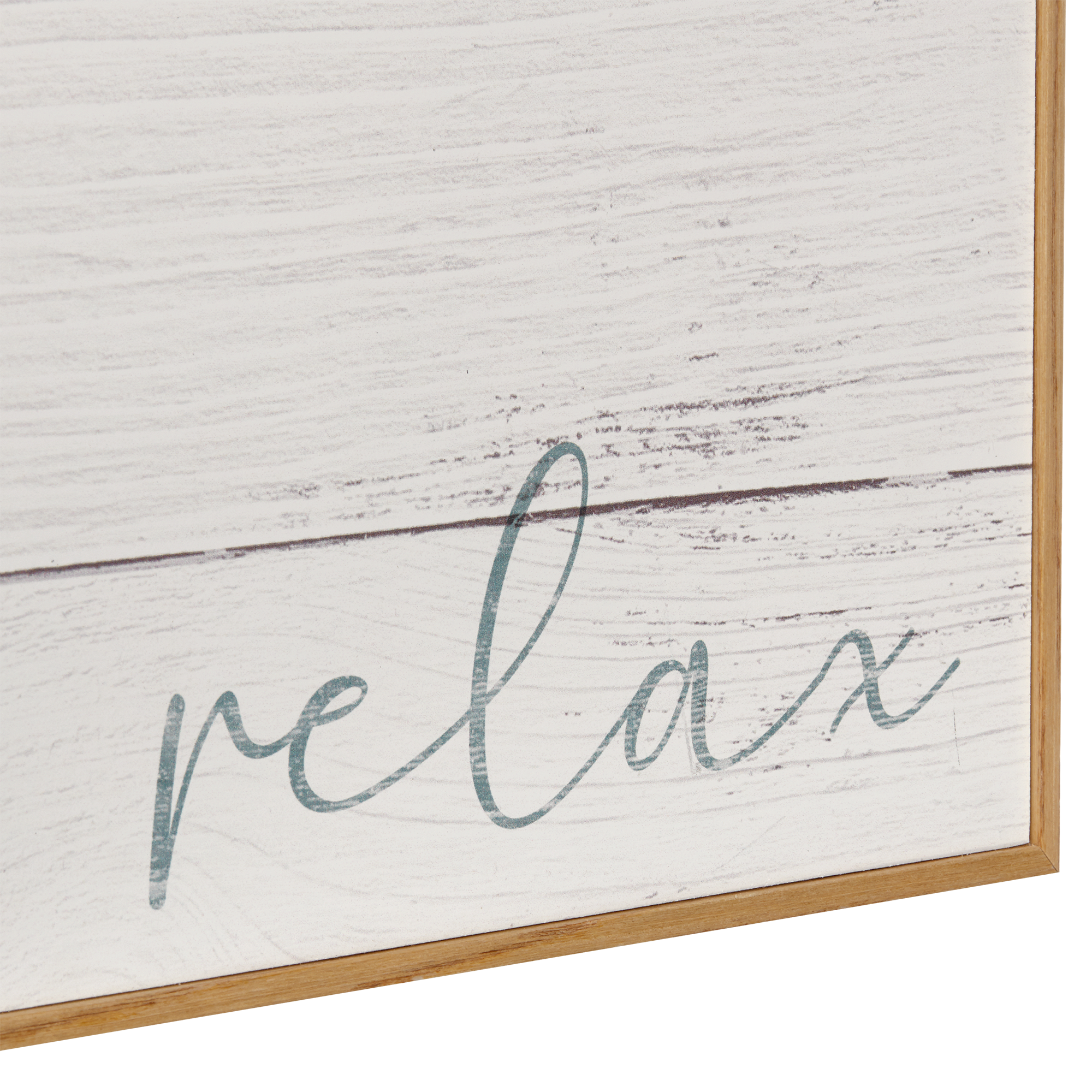 "Relax" Typography Framed Art