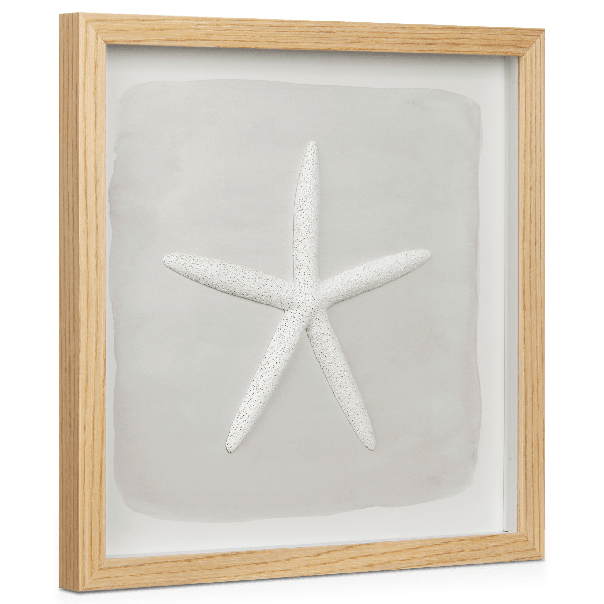 White Starfish Shadow Box Wall Art